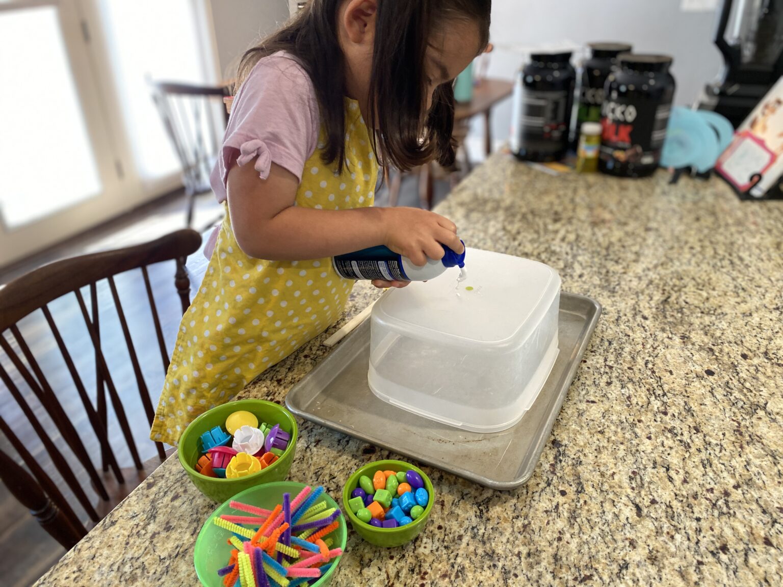 How To Help A Child Improve Motor Skills With A Shaving Cream Cake